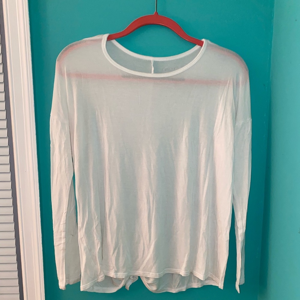 Beyond Yoga Long Sleeve Tie Back Tee